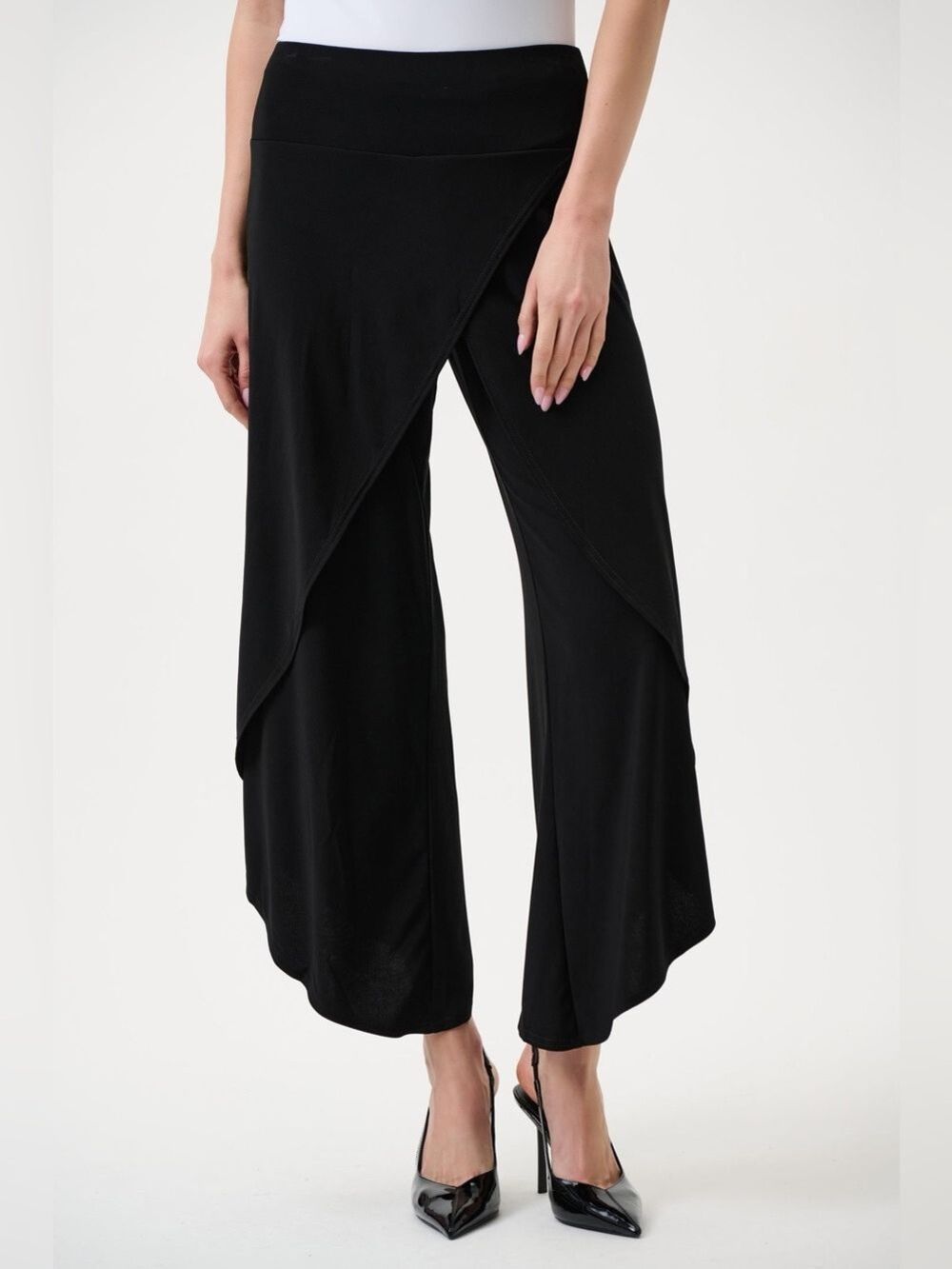 Joseph Ribkoff Overlay Pant 211494CO Black Size 16
